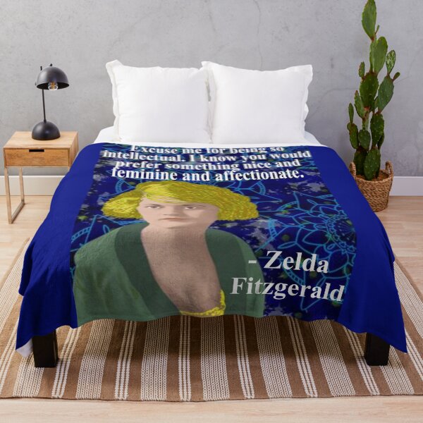 Item preview, Zelda Fitzgerald Quote - Excuse Me For Being So Intellectual I Know You Would Prefer Something Nice And Feminine And Affectionate designed and sold by LethalPixieDust.