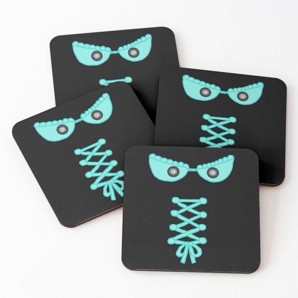 Item preview, Corset ribbon and shock eyes with Turquoise lace designed and sold by Hypnotees.