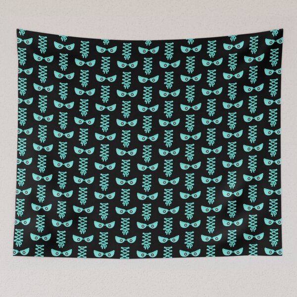 Item preview, Corset ribbon and shock eyes with Turquoise lace designed and sold by Hypnotees.