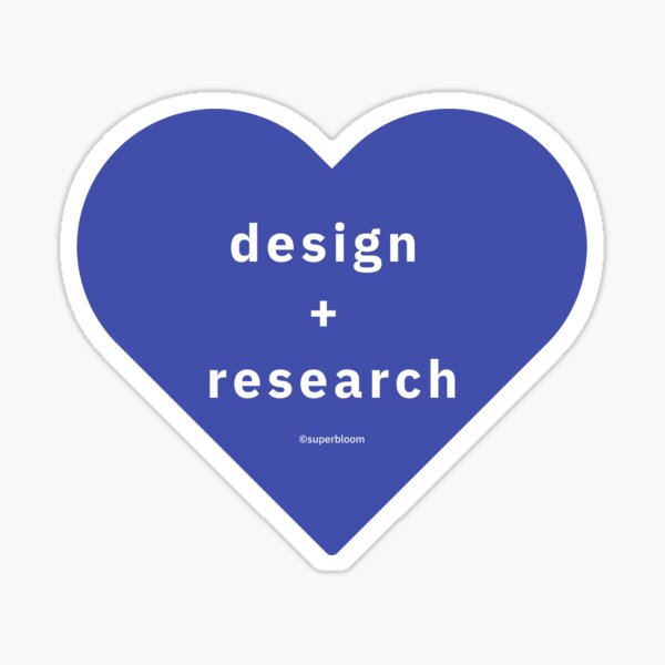 Design Research Sticker