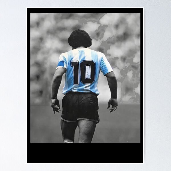 Football Poster - Pele, Zidane, Cruyff, Ronaldo, Maradona Posters