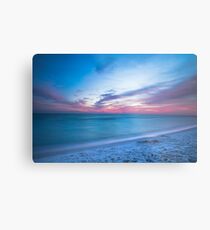 Wenn durch Meer - Sonnenuntergang am Strand in der Nähe von Destin Florida Metalldruck