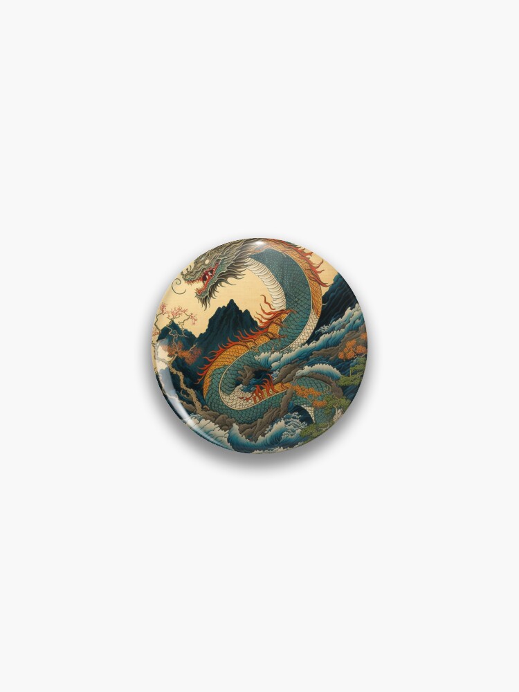Japanese painting Chinese dragon Art Board Print by Tho0mX