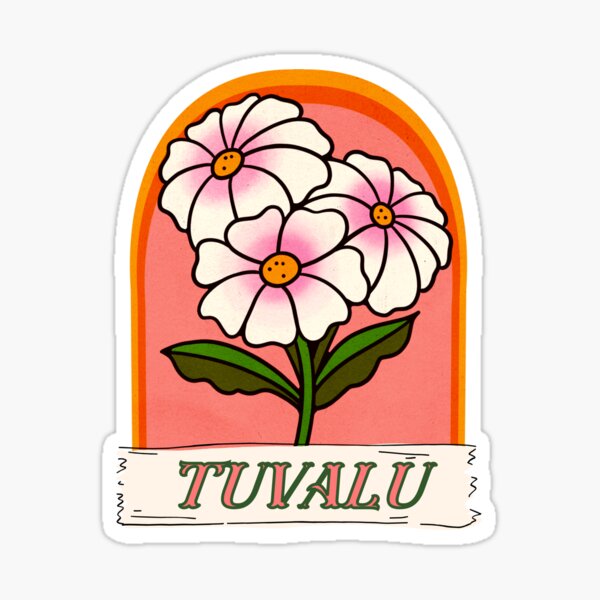 "Tuvalu" Sticker for Sale by PolyMicroMela Redbubble