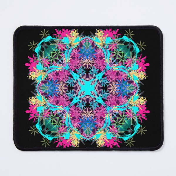 Item preview, Neon Mandala Flower Abstract designed and sold by Chatchot.