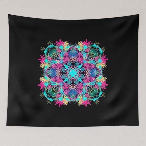 Item preview, Neon Mandala Flower Abstract designed and sold by Chatchot.