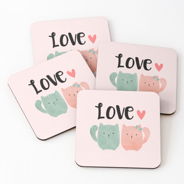 Item preview, cat love couple designed and sold by RIAD16.