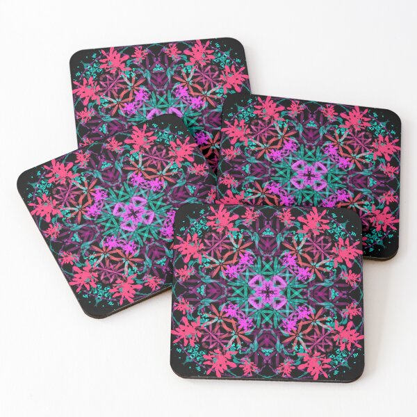 Item preview, Neon Mandala Flower Abstract designed and sold by Chatchot.