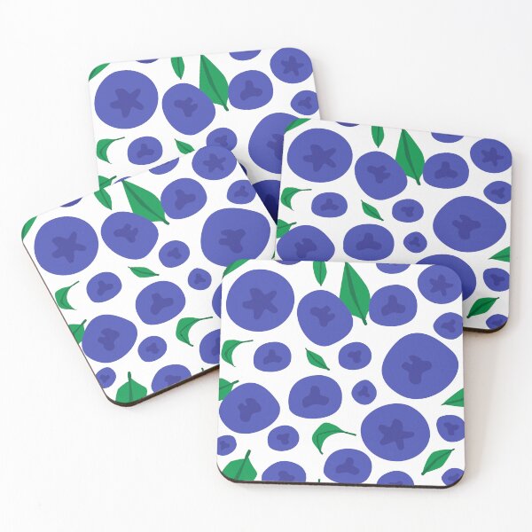 Item preview, Blueberries Seamless Pattern designed and sold by ItsBubbleTea.