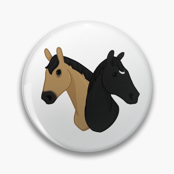 Item preview, Buckskin and black horse portraits  designed and sold by Art By Drina.