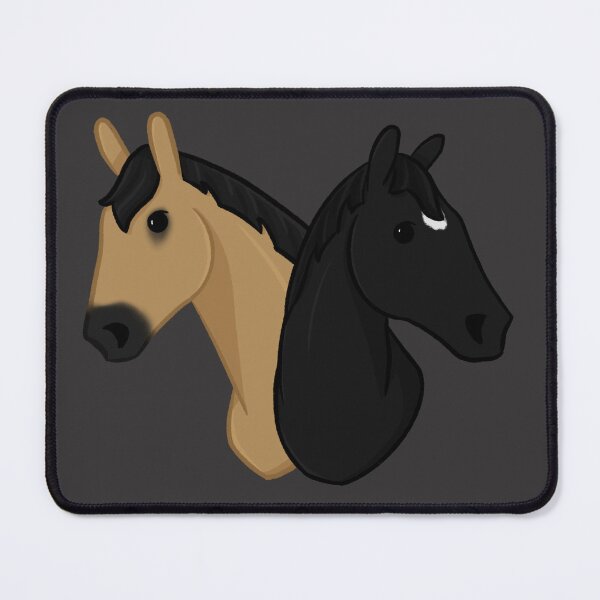 Item preview, Buckskin and black horse portraits  designed and sold by Art By Drina.
