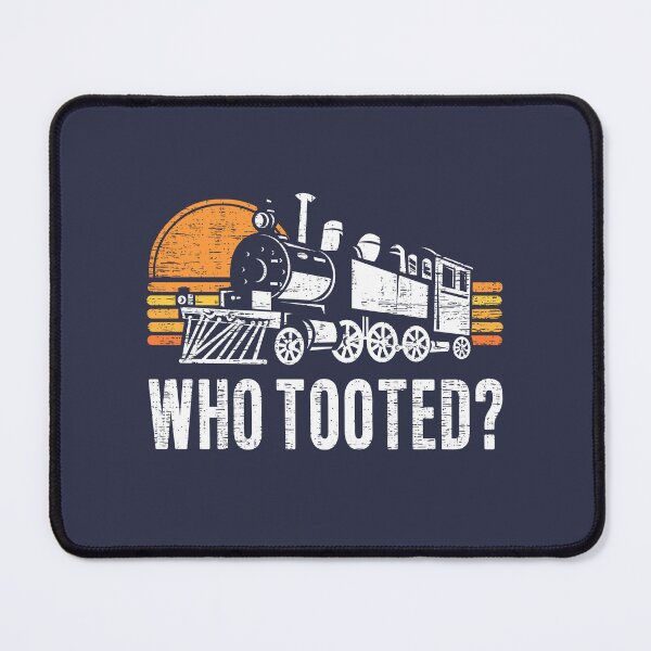 Item preview, Who Tooted Funny Retro Model Railroad Steam Trains Lovers designed and sold by 74ninetees.