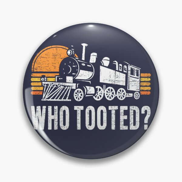 Item preview, Who Tooted Funny Retro Model Railroad Steam Trains Lovers designed and sold by 74ninetees.