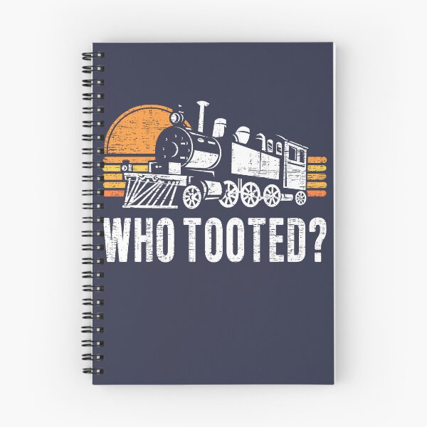 Item preview, Who Tooted Funny Retro Model Railroad Steam Trains Lovers designed and sold by 74ninetees.