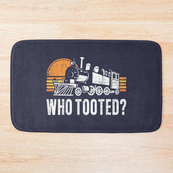 Item preview, Who Tooted Funny Retro Model Railroad Steam Trains Lovers designed and sold by 74ninetees.