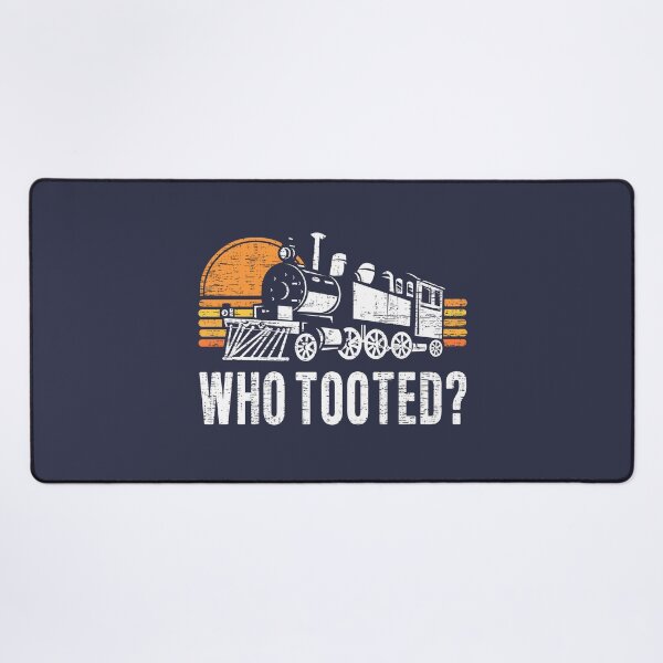 Item preview, Who Tooted Funny Retro Model Railroad Steam Trains Lovers designed and sold by 74ninetees.