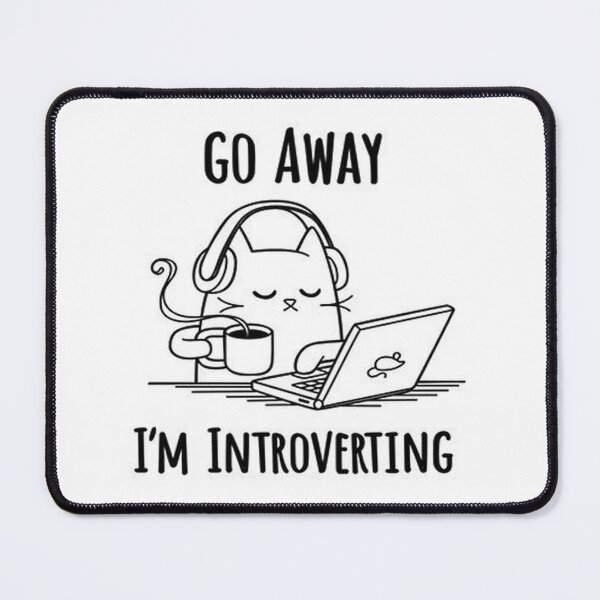 Item preview, INTROVERT CAT designed and sold by ParamedicDesign.
