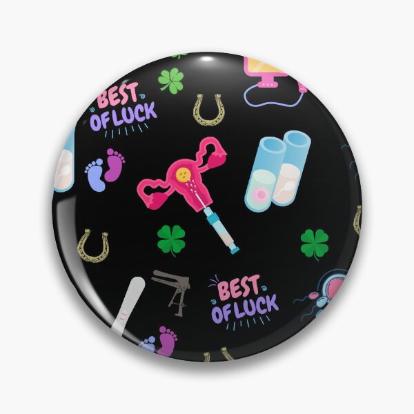 Item preview, IUI Fertility treatment pattern black designed and sold by Lady-Frost.