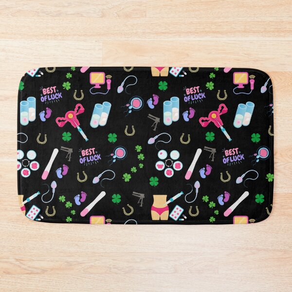 Item preview, IUI Fertility treatment pattern black designed and sold by Lady-Frost.