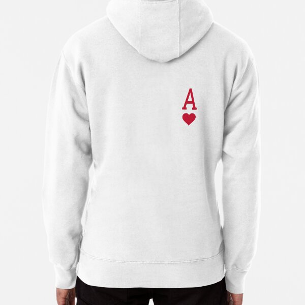 Crewneck Sweater Ace Of Hearts Sweatshirt Ace Of Hearts Jumper Red