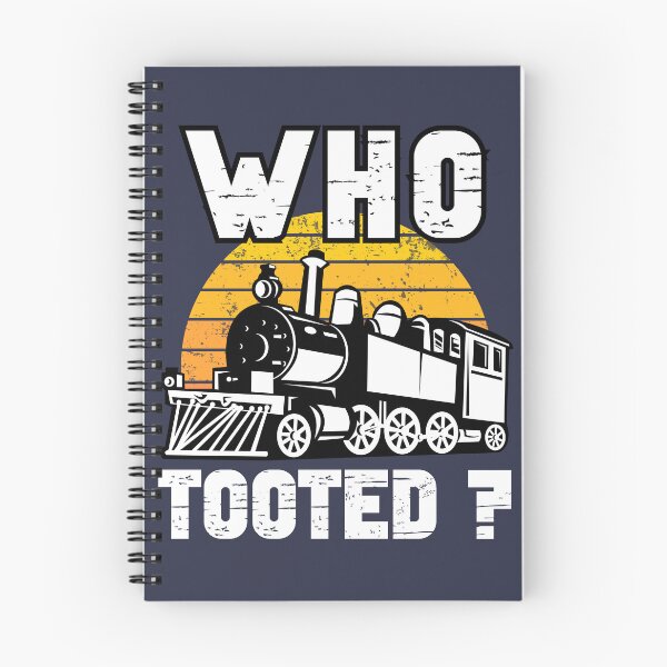 Item preview, Who Tooted Funny Retro Model Railroad Steam Trains Lovers designed and sold by 74ninetees.