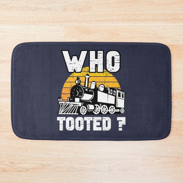 Item preview, Who Tooted Funny Retro Model Railroad Steam Trains Lovers designed and sold by 74ninetees.