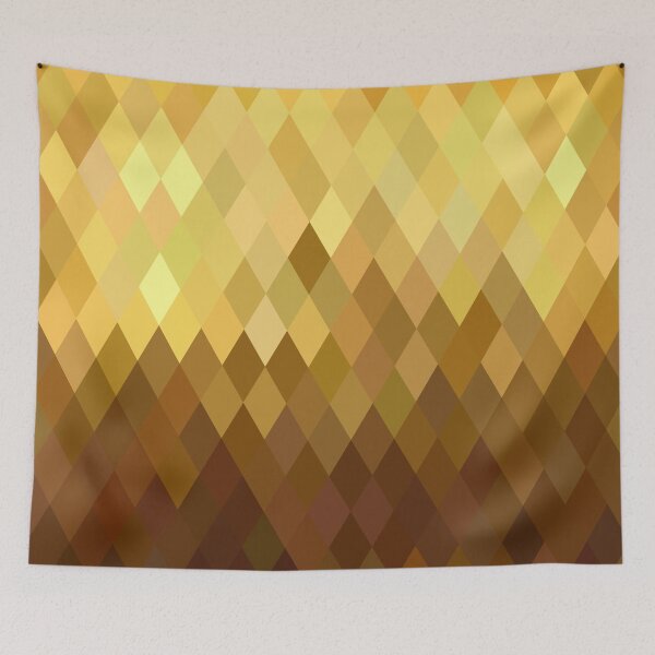 Item preview, Golden Polygonal Pattern designed and sold by stylebytara.
