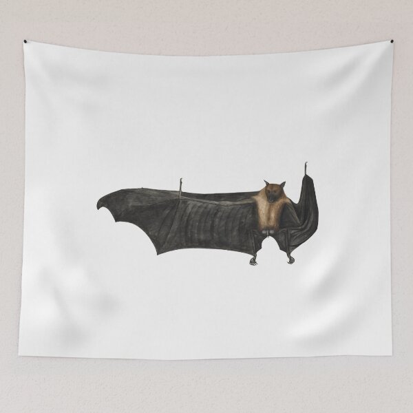 Item preview, Vintage bat Great Indian Fruit Bat (Pteropus giganteus) ca.1777-1782, Dark Academia, Cottagecore, Vintage Art Bat, Bat gift, Indian Flying Fox, designed and sold by RoyalRepublics.