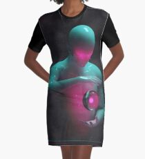 A Man and his Orb Graphic T-Shirt Dress