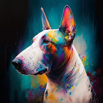 Bull fashion terrier painting