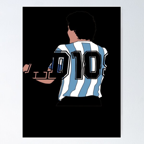 Football Poster - Pele, Zidane, Cruyff, Ronaldo, Maradona Posters