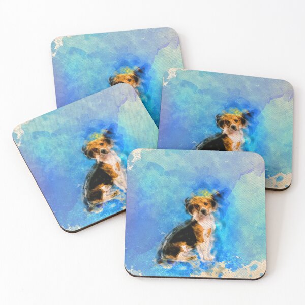 Item preview, Beagle Puppy Watercolor Painting designed and sold by k9printart.