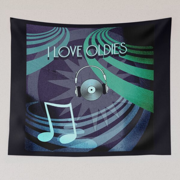 Item preview, I Love Oldies designed and sold by ZandraGalaShop.