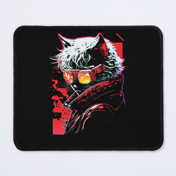 Item preview, Cyberpunk neon cat #2 designed and sold by PhiloSophyEye.