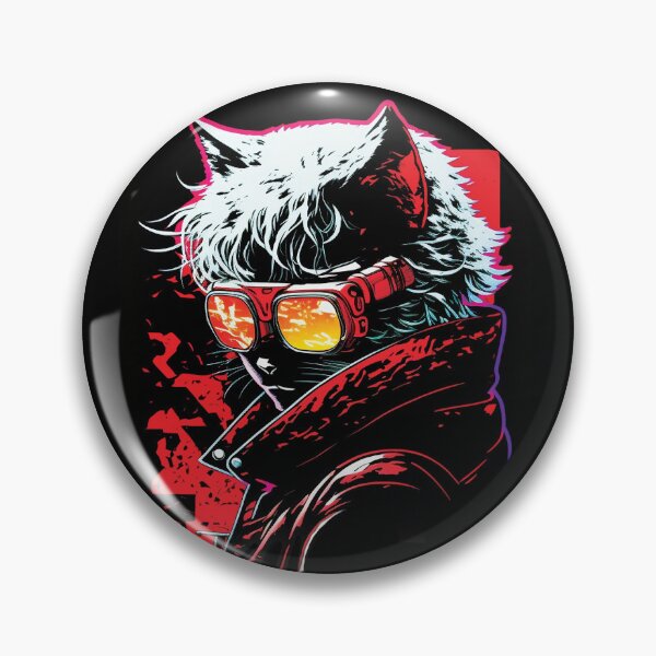 Item preview, Cyberpunk neon cat #2 designed and sold by PhiloSophyEye.