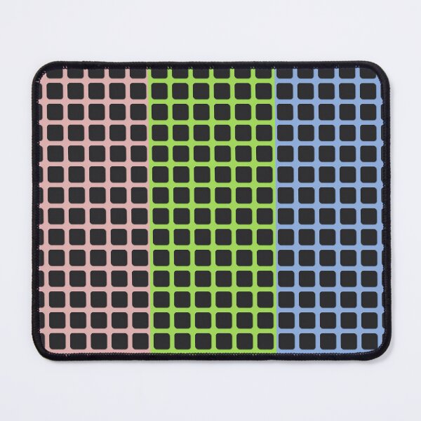 Item preview, 3d Square Pattern on Pale Chestnut, Inchworm, Light Cobalt Blue Colors designed and sold by ridhiandparidhi.