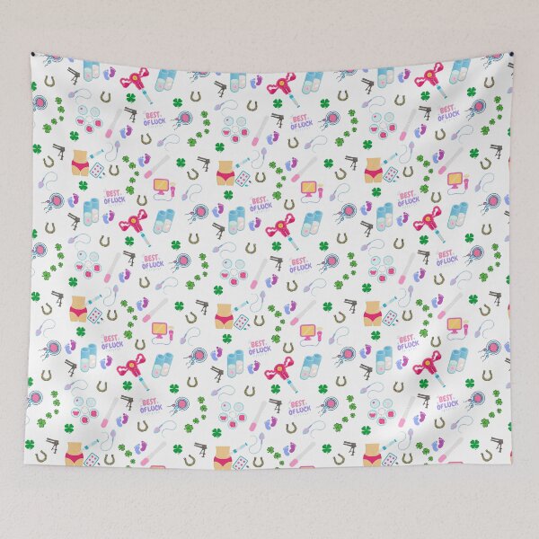 Item preview, IUI Fertility treatment pattern white designed and sold by Lady-Frost.