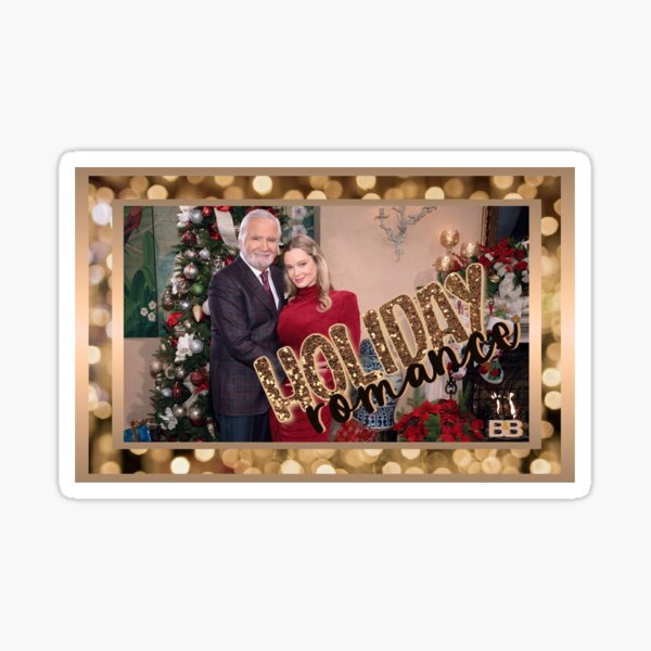 "B&B Holiday Romance - Eric & Brooke" Sticker For Sale By PawsitiveMum3 ...