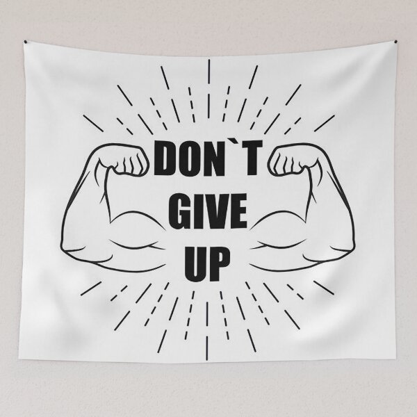 Item preview, don't give up designed and sold by MaryPoppins85.