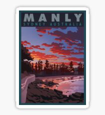 Beautiful Swell at Manly Beach Sticker