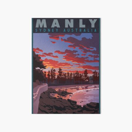 Beautiful Swell at Manly Beach Art Board Print