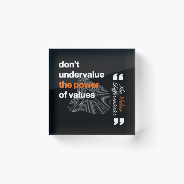 Item preview, THE POWER OF VALUES designed and sold by ashowofvalues.