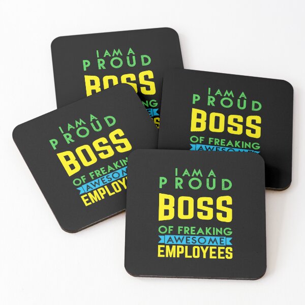 Item preview, I'm A Proud Boss Of Freaking Awesome Employees designed and sold by RockBeeDesigns.
