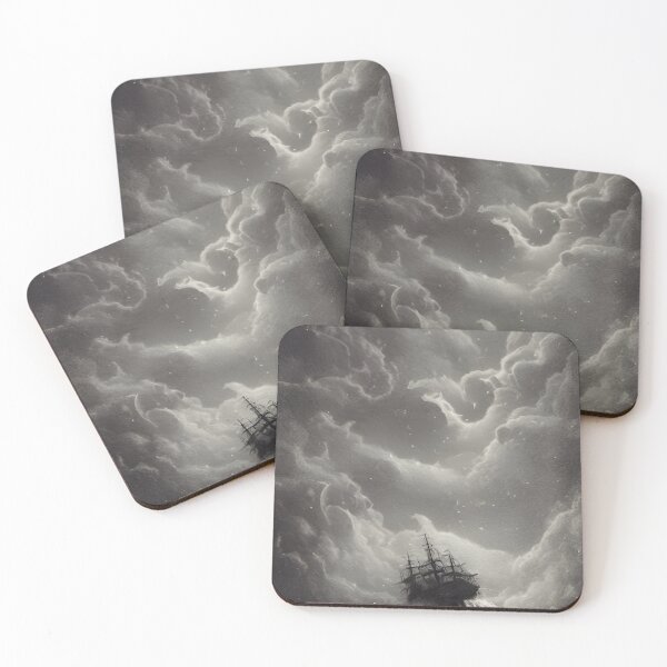 Item preview, Boat In Storm (Waves &Clouds &Moon) designed and sold by SinoFantai.