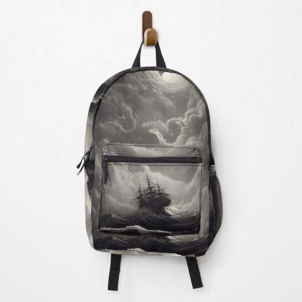 Item preview, Boat In Storm (Waves &Clouds &Moon) designed and sold by SinoFantai.