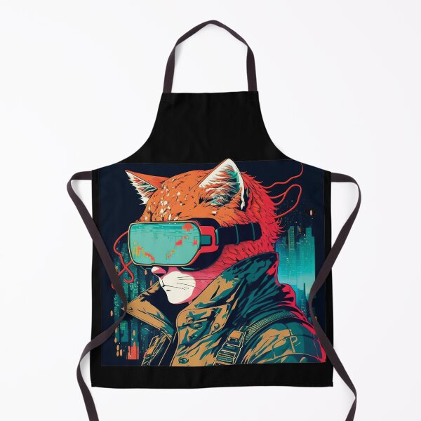 Item preview, Cyberpunk neon cat #4 designed and sold by PhiloSophyEye.
