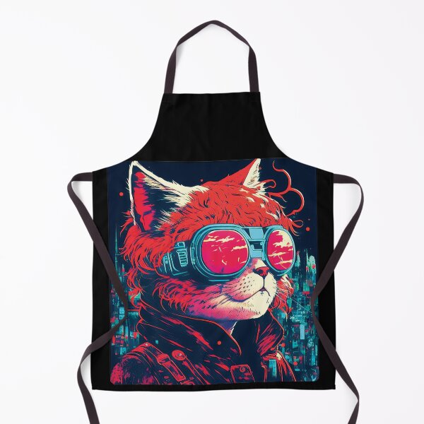 Item preview, Cyberpunk neon cat #5 designed and sold by PhiloSophyEye.