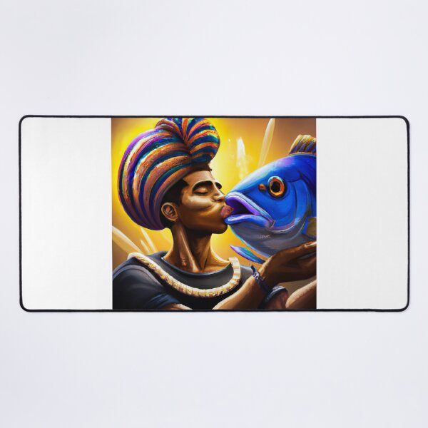Item preview, Egyptian Pharaoh Kissing A Fish designed and sold by QuotezArtist.
