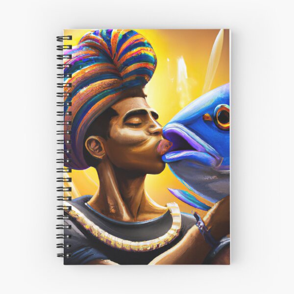 Item preview, Egyptian Pharaoh Kissing A Fish designed and sold by QuotezArtist.