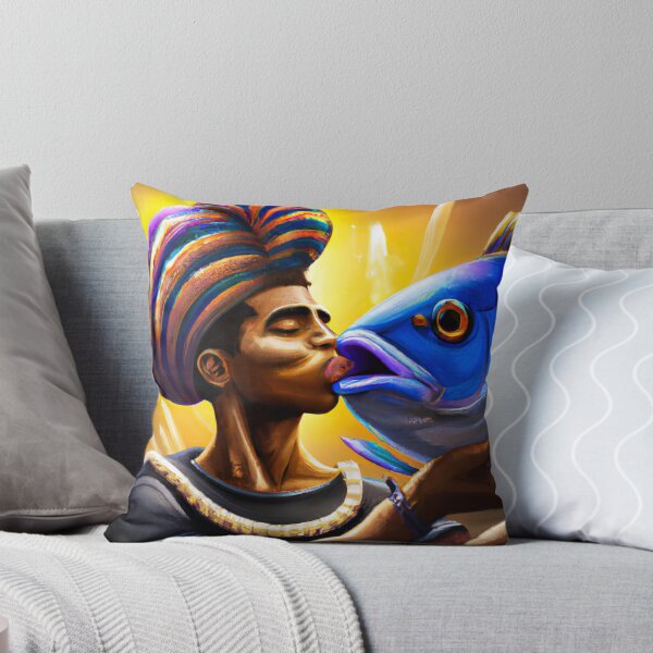 Item preview, Egyptian Pharaoh Kissing A Fish designed and sold by QuotezArtist.